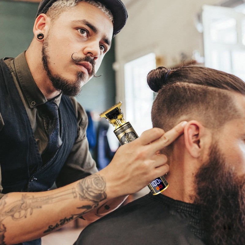 Large Screen Digital Display Electric Clippers Hair Salons Use Oil Tips To Carve Waterproof And Easy To Clean Electric Clippers