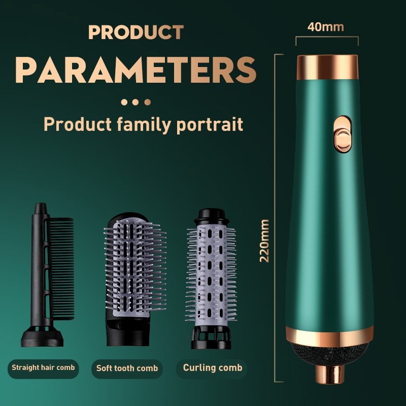 3-in-1 Comb Professional Hair Dryer With Flyaway Attachment Hair Dryers Multifunction Salon Style Tool Fast Dry