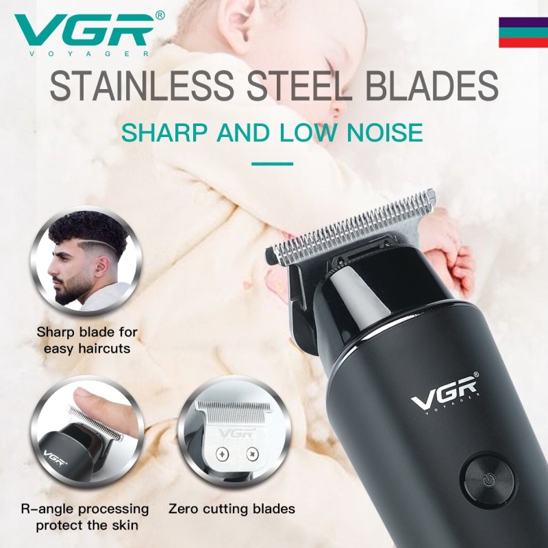 VGR Hair Trimmer Professional Electric Trimmers Cordless Rechargeable LED Display V-937