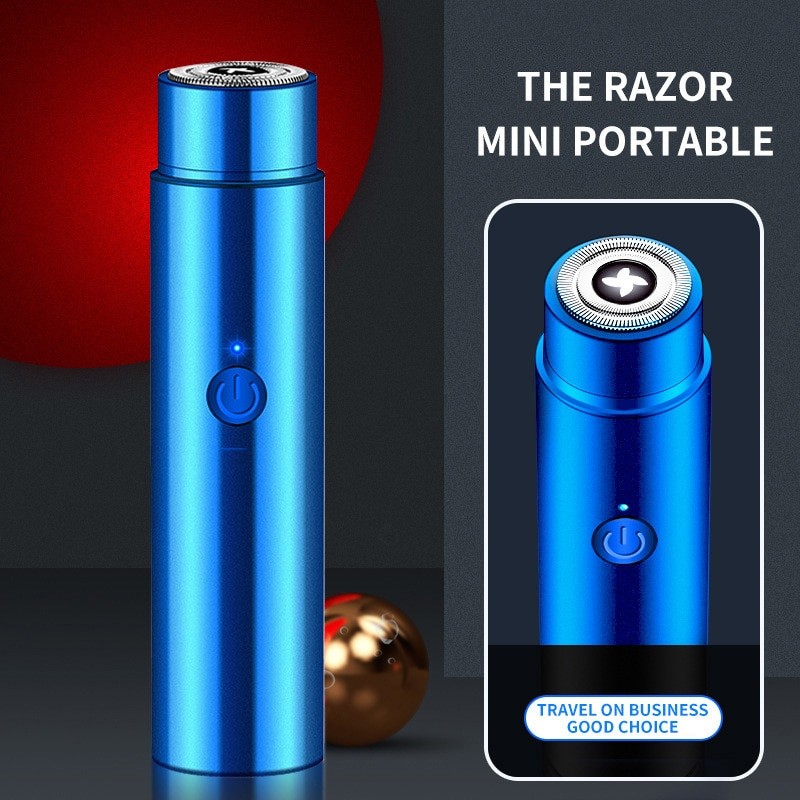 Mini USB Electric Shaver Long-Lasting Portable Washable Car Rechargeable Shaver Razor Shaver