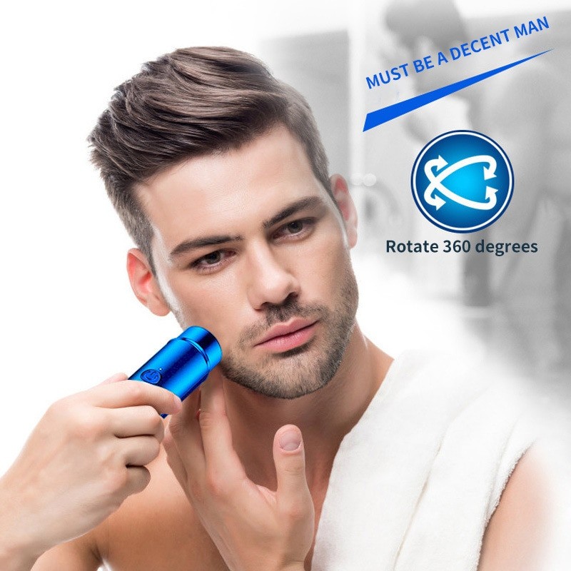 Mini USB Electric Shaver Long-Lasting Portable Washable Car Rechargeable Shaver Razor Shaver