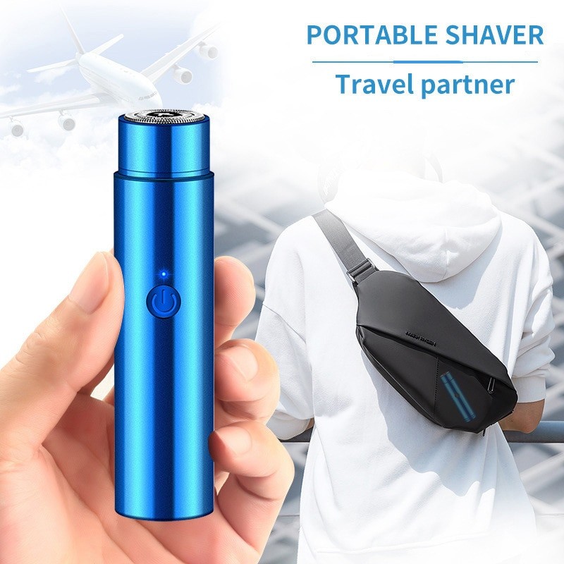 Mini USB Electric Shaver Long-Lasting Portable Washable Car Rechargeable Shaver Razor Shaver