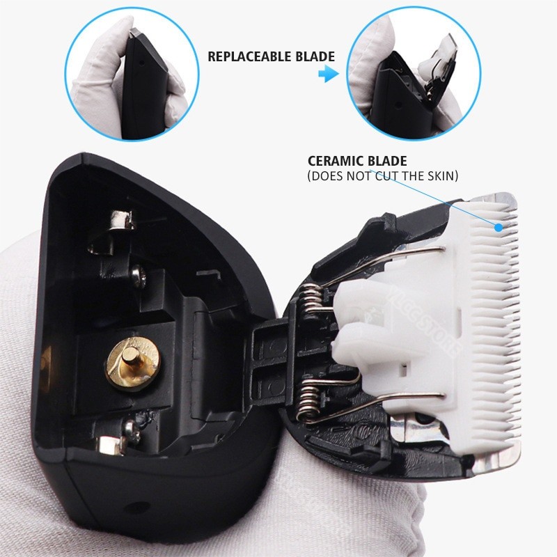 Electric Body Groomer Pubic Hair Trimmer for Men Balls Shaver Clipper Male Sensitive Private Parts Razor Sex Place Face Cut