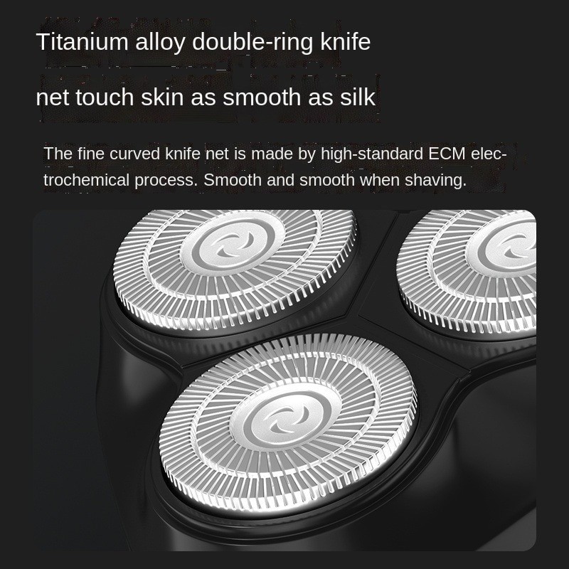Electric Shaver Rechargeable Razor Razor Beard Knife Household Portable Floating Three-Blade Water Washing
