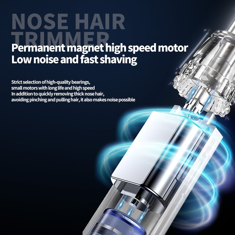  Electric Shaving Nose Ear Trimmer Safe Face Care Rechargeable Nose Hair Trimmer for Men Shaving Hair Removal Razor Beard