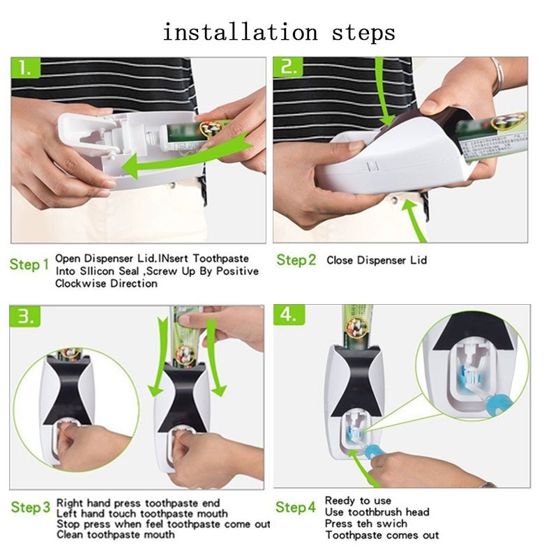 Home Punch-Free Creative Automatic Toothpaste Squeezer Toothbrush Holder Toothbrush Holder Wash Set