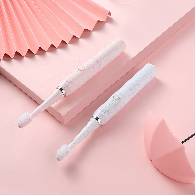 Cross-Border Jianpai Sonic Electric Toothbrush for Men and Women Adult Non-Rechargeable Soft Fur Full-Automatic Waterproof Coupl