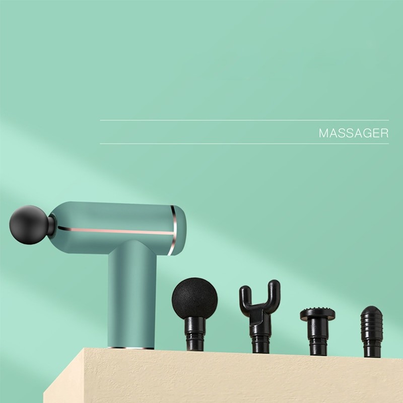 Usb Mini Fascia Gun Massage Gun Muscle Relaxation Massage Cervical Spine Massage Instrument Deep Tissue Muscle Vibrating Relax