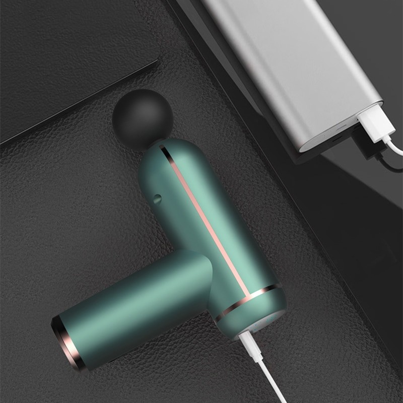 Usb Mini Fascia Gun Massage Gun Muscle Relaxation Massage Cervical Spine Massage Instrument Deep Tissue Muscle Vibrating Relax