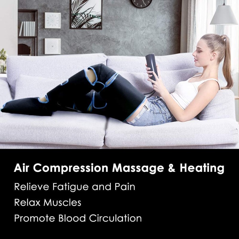 Foot air pressure leg massager promotes blood circulation, body massager, muscle relaxation, lymphatic drainage device 360Ã‚Â°