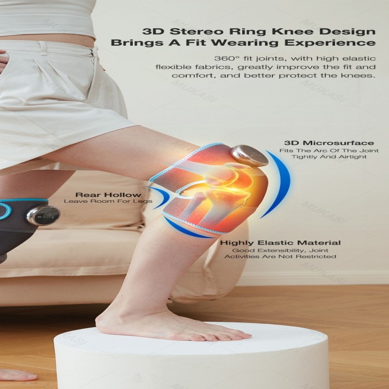 Heating Knee Massager Electric Shoulder Vibrating Massage Pad For Physiotherapy Leg Arthritis Elbow Joint Pain Relief Therapy