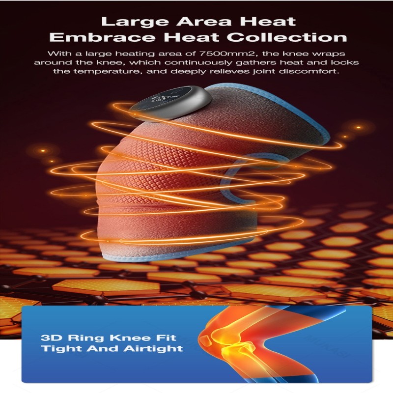 Heating Knee Massager Electric Shoulder Vibrating Massage Pad For Physiotherapy Leg Arthritis Elbow Joint Pain Relief Therapy