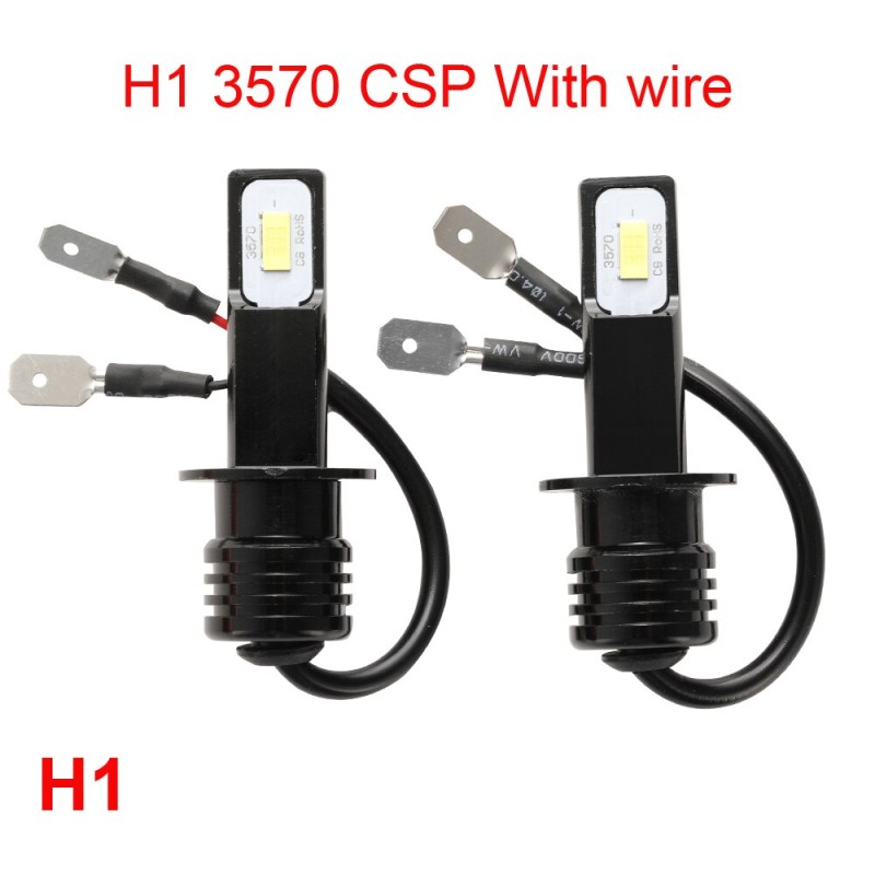 2Pcs CSP H4 H7 LED Headlight H11 H8 H9 H10 H1 H3 Car Fog Light Bulbs 9005 9006 Auto Driving Running Lamps 12000LM 80W 12V 24V
