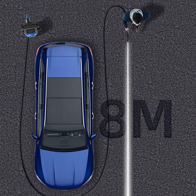 High Pressure Car Washer 220V Car Washing Machine 105bar Car Wash Pump 1400W with Water Gun Foam Lance 5m Hose Pressure Cleaner