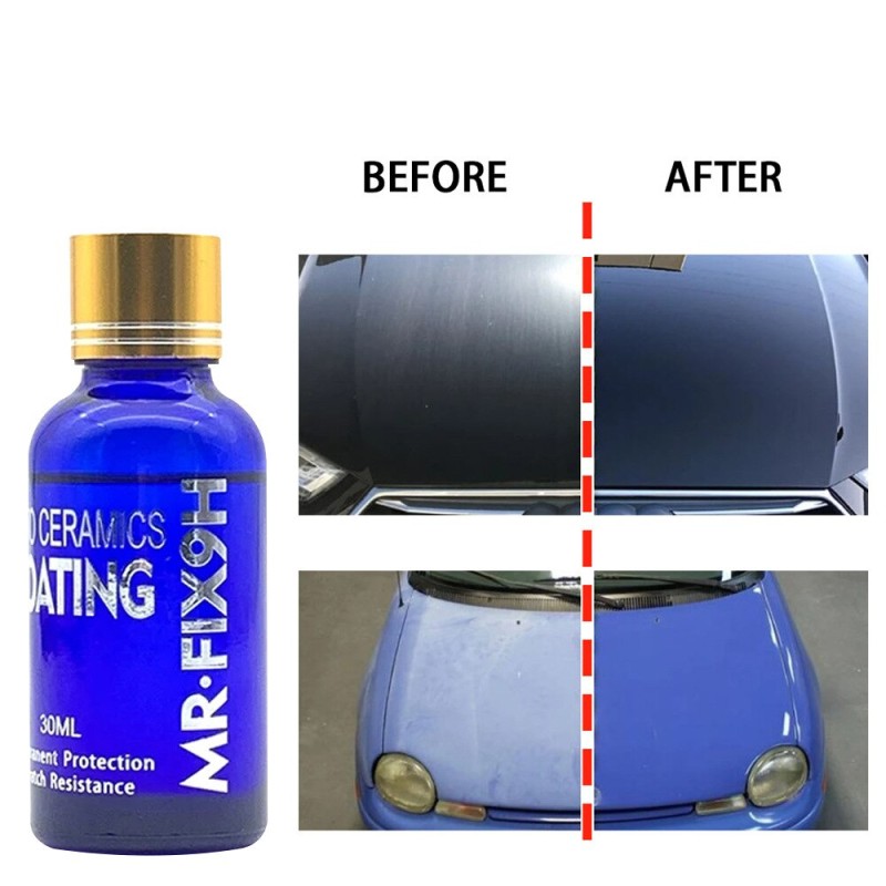 9H Car Liquid Ceramic Coat Hydrophobic Glass Coating Motocycle Paint Care Anti-scratch Auto Detailing Glasscoat Car Polish