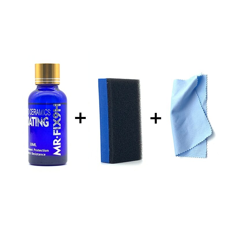 9H Car Liquid Ceramic Coat Hydrophobic Glass Coating Motocycle Paint Care Anti-scratch Auto Detailing Glasscoat Car Polish