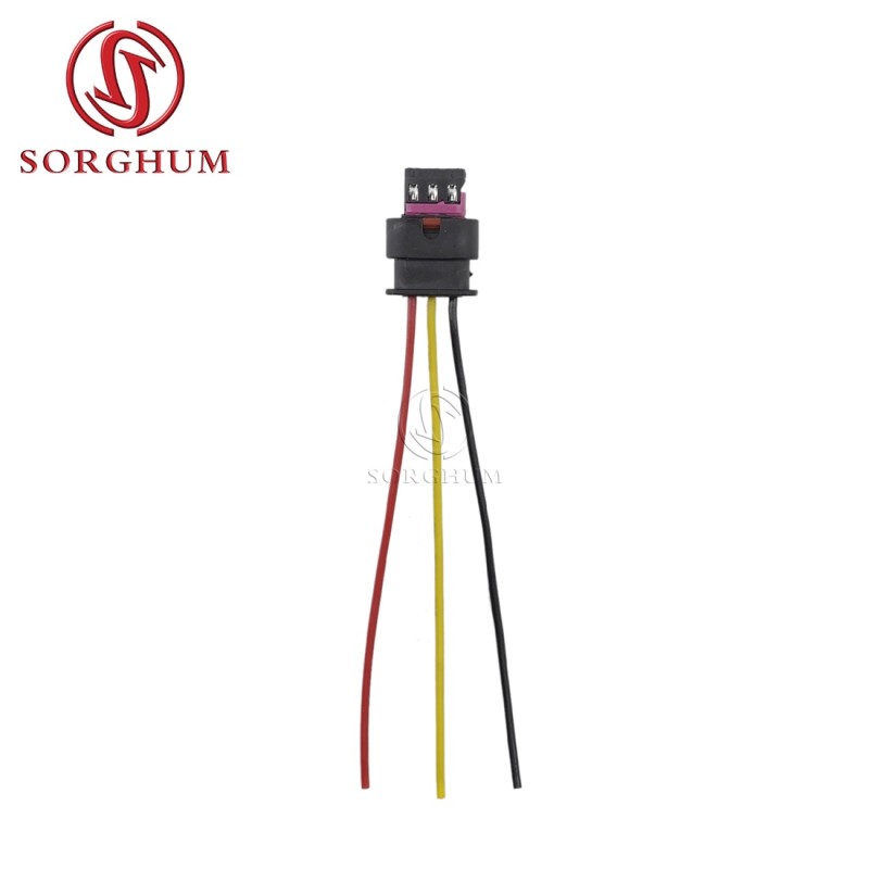 SORGHUM 4F0973703 3C0973203 3 Pins Parking Sensor Plug Connector Cable For VW Passat Golf Audi Seat Skoda 4F0973703A PDC Wire
