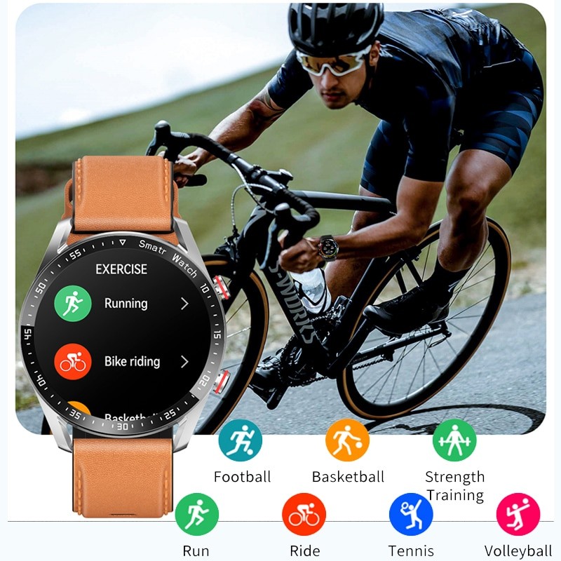 ChiBear New Smart Watch AMOLED ECG+PPG Men Business Watch Sport Fitness Tracker IP67 Waterproof SmartWatch Men Bluetooth call