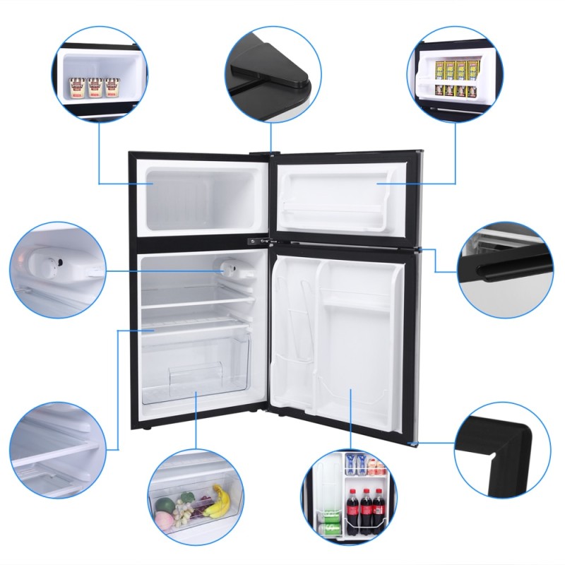 90Liters AC110V  Home Portable Camping Picnic Outdoor RV Compressor Refrigerator Mini Fridge  Cooler Box Travel Home