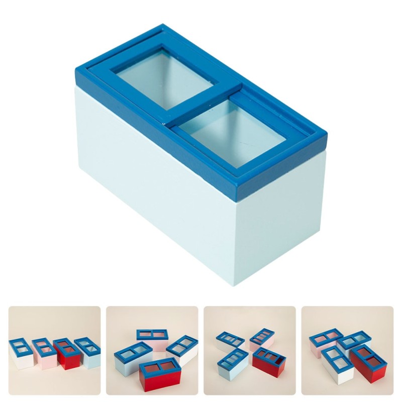 Refrigerator Miniature Pretend Play Mini Freezer Kids Horizontal Room Decor Toys Model Ornament Plaything Furniture