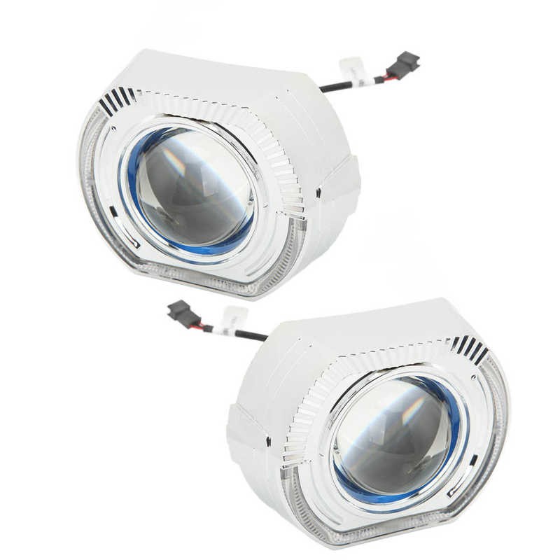 Angel Eyes Shrouds Projector Lens Bi LED Projector Lens ABS for H1 H4 H7 HB3 HB4 D1