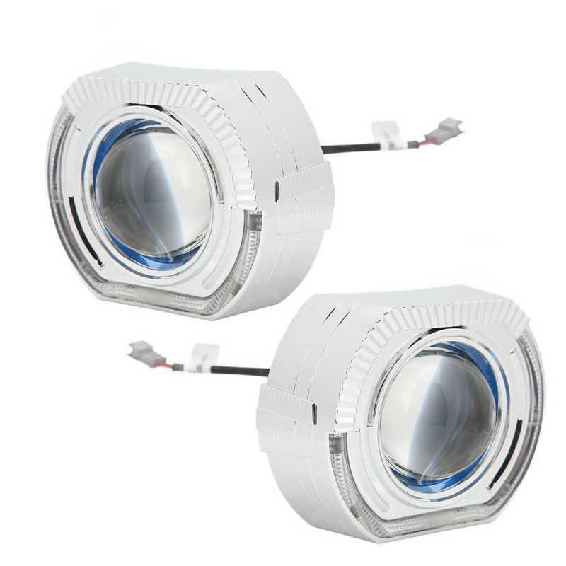 Angel Eyes Shrouds Projector Lens Bi LED Projector Lens ABS for H1 H4 H7 HB3 HB4 D1