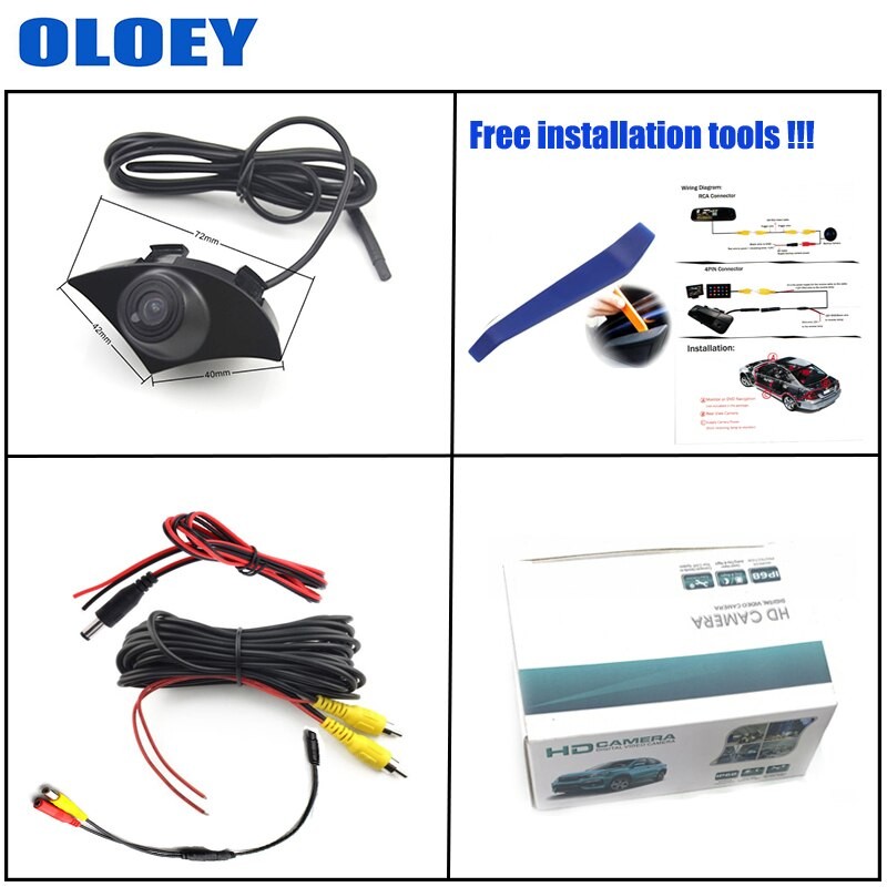 Car Front View Camera For Toyota Camry Daihatsu Altis XV50 2011 ~ 2017 waterproof Parking CCD Night Vision Forward Logo Camera