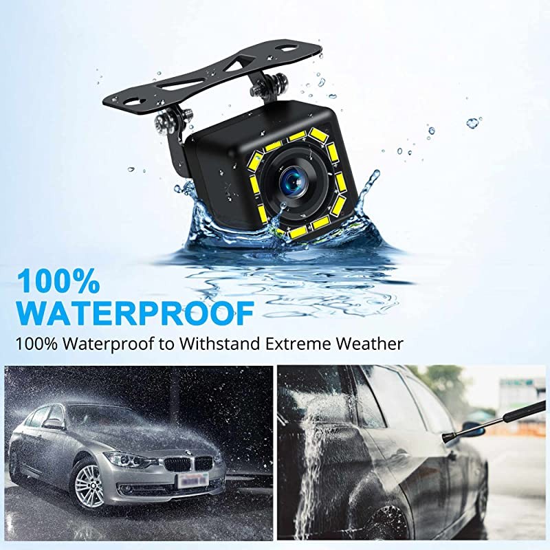 GRANDnavi Car Backup Reverse Camera With Parking Link Reverse Camera Waterproof Night Version 170 Wide Angle HD Color Image