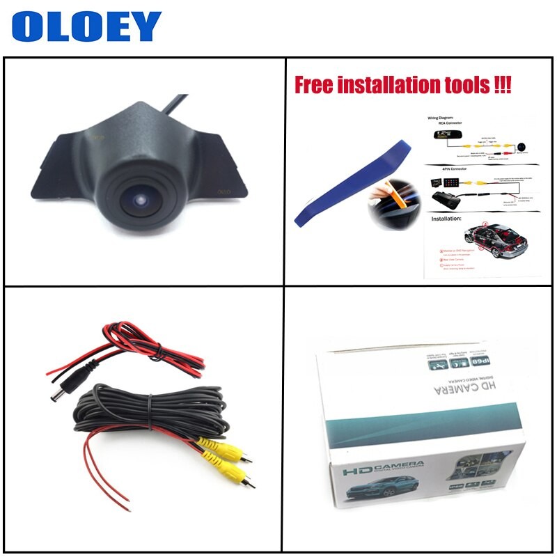 HD Car Front View Camera For Audi A5 2019 2020 2021 waterproof Parking CCD Night Vision Forward Logo Camera
