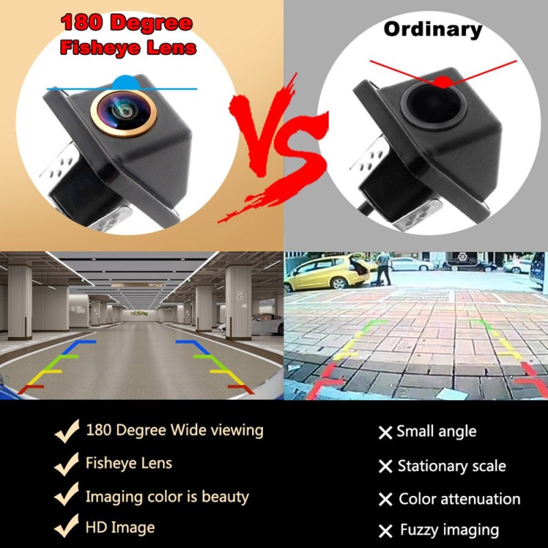 HD 1080P Night Vision Car Monitor Rear View Camera Auto Rearview Backup Reverse Camera AHD Parking Assistance water proof 12V