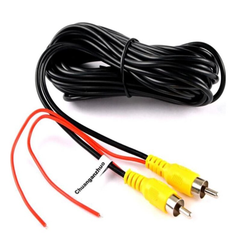 6m Video Cable For Car Rear View Camera Universal RCA 6 Meters Wire For Connecting Reverse Camera With Car Multimedia Monitor