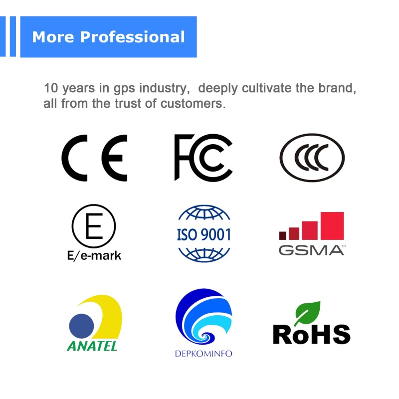 5m Accuracy GPS Tracker Remote Tracking Vehicle Anti-theft for Car Truck Motorcycle Cattle with Affordable Subscription