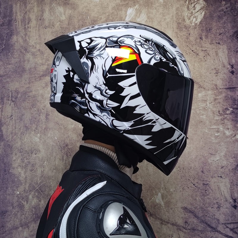 Full Face Racing Helmets Winter Warm Double Visor Motorcycle Helmet Motorbike Sports helmet