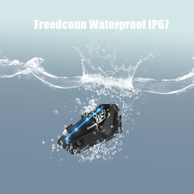 Motorcycle Intercom Bluetooth Helmet Headset Freedconn FX 10 Riders Pair Other Brands Motorbike Interphone Speaker Communicator