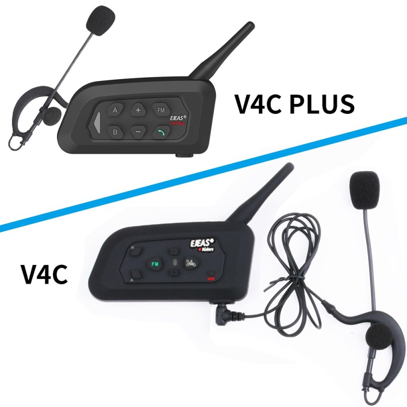 3 Users Football Referee Intercom Headset V4C 1200m Full Duplex Bluetooth Headphone Soccer Conference Multipurpose Interphone