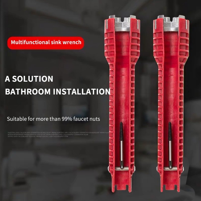 Sink Bathroom Wrench Plumbing Installation Tool Household Water Pipe Faucet Vegetable Basin Angle Valve Sink Maintenance and Dis