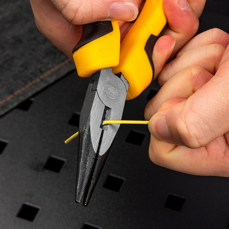 Deli Universal Wire Cutter Diagonal Pliers Crimping Pliers Needle Nose Pliers Multifunctional Hardware Hand Tools Electrician