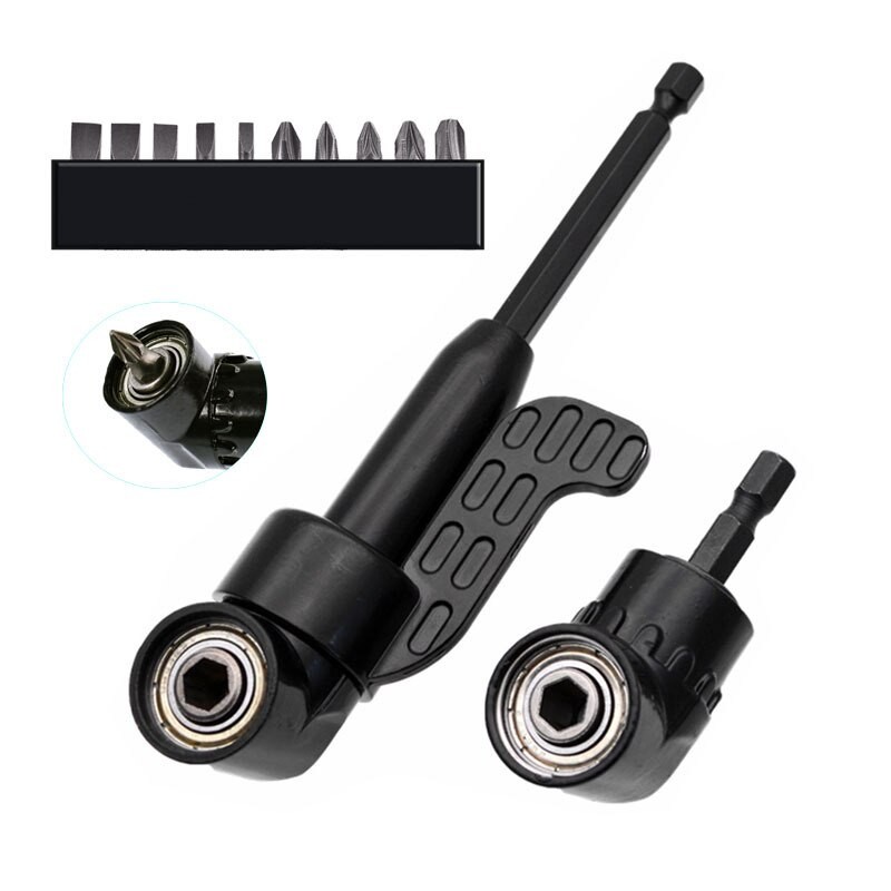 1pcs 105 degree Corner Device Adjustable Angle Drill Driver Electric Corner Device Corner Turning Screwdriver Batch Bending Head