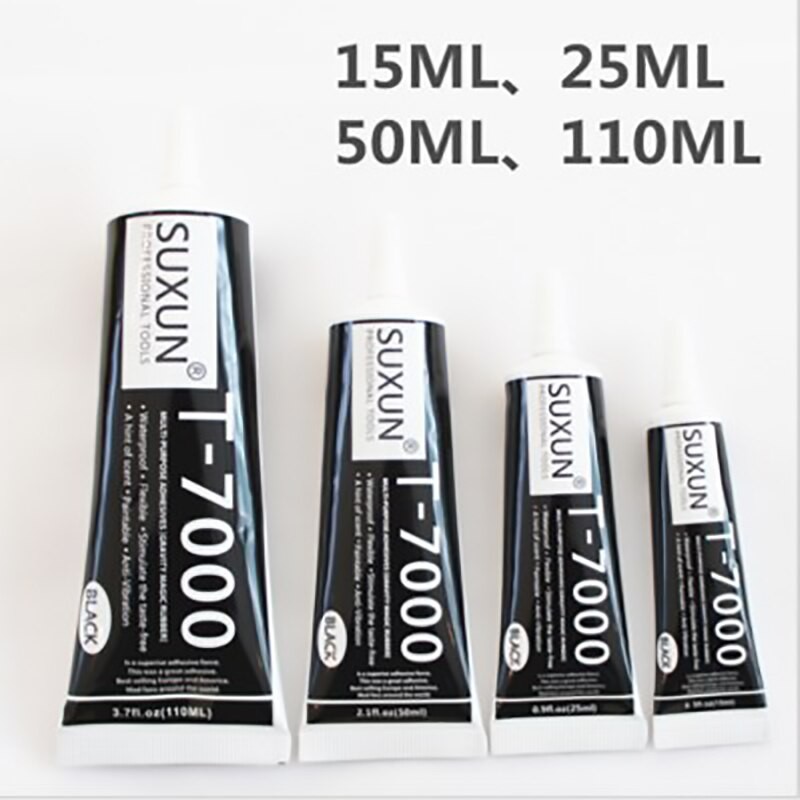 SuXun Mobile Phone Repair Touch Screen Glue T7000 Black Back Cover Glass Fixed Frame Rubber Super Sealant
