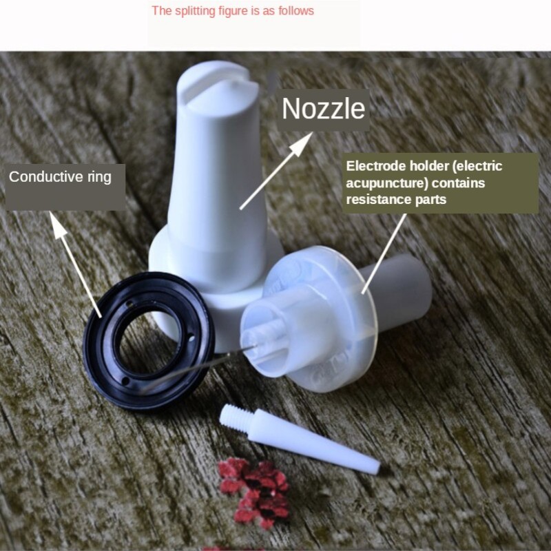 Electrostatic Needle Plastic Powder Spraying Flat Electrode Gun Head for Gema Jet Nozzle NF20 with Conductive Needle