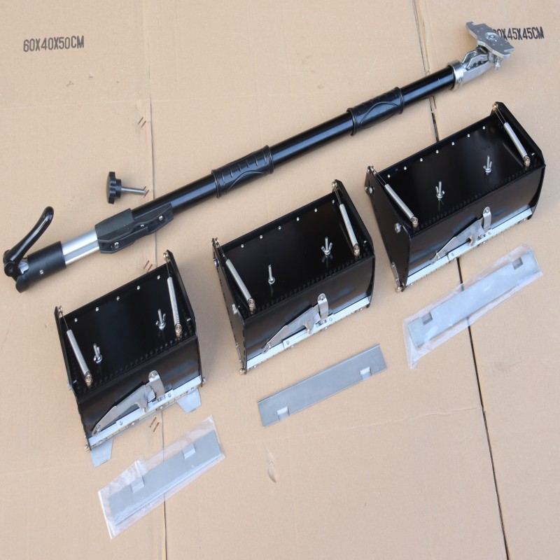 Drywall Master Professional Grade Taping Tools 8"+10 "+ 12" Flat Finishing Box Pro with pole