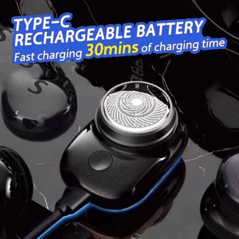 Pocket Portable Electric Shave Mini USB Shaver Beard Trimmer Shaving Machine IPX7 Waterproof  Wet Dry Painless Shaver