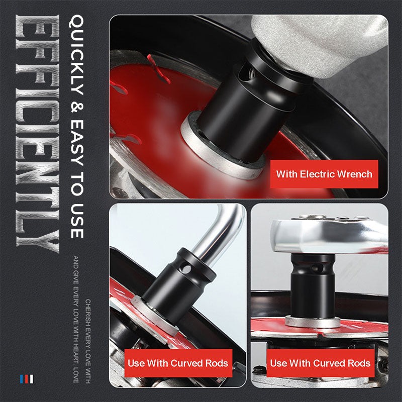 2PC Angle Grinder Socket Wrench Black Chrome Vanadium Steel Pressure Plate Removal Sleeve Wrench 38.5*24mm Hand Tool Accessories