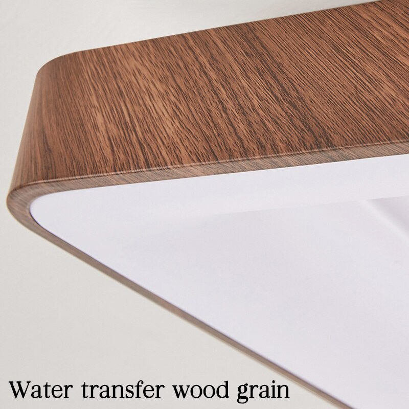Led Ceiling Light Imitation Wood Led Ceiling Lamp Lighting For Living Room Bedroom Study Round Rectangle Square Lighting Fixture