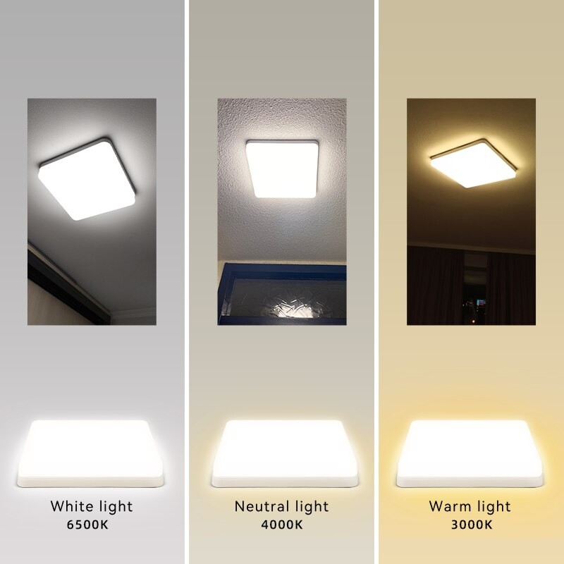 Modern Led Ceiling Lamp Square Ceiling Lights Warm Cold Lustre 220V 30W 40W Panel Light for Living Room Bedroom Home Lighting