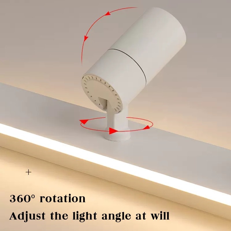 Led Track Light Fixture Ceiling Lamp Track Lighting Lamp Rail Spot Lights Led 19/30/40W Spotlight Clothing Shop Store Home 220V