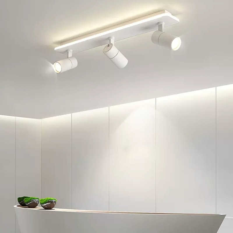 Led Track Light Fixture Ceiling Lamp Track Lighting Lamp Rail Spot Lights Led 19/30/40W Spotlight Clothing Shop Store Home 220V