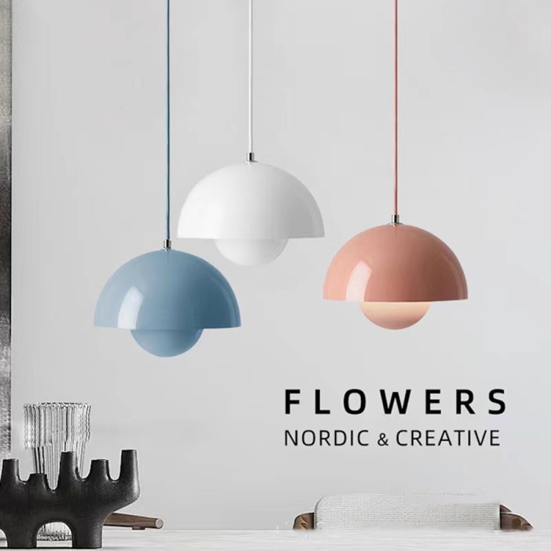 Modern Pendant Light semicircular Nordic color Restaurant hanging ceiling lamp Denmark indoor Living Room bar led Pendant Lamp