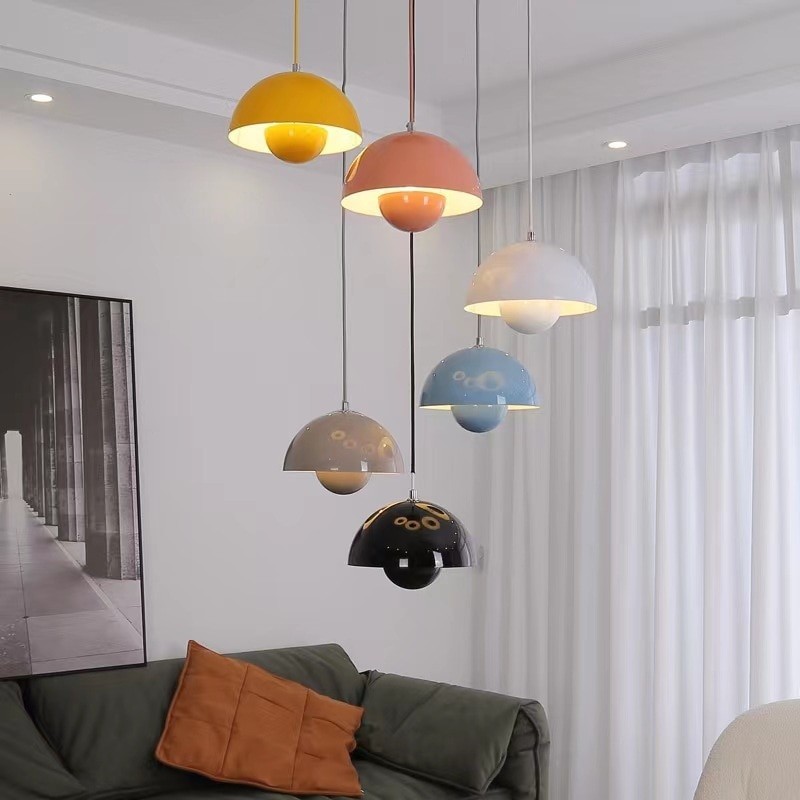 Modern Pendant Light semicircular Nordic color Restaurant hanging ceiling lamp Denmark indoor Living Room bar led Pendant Lamp