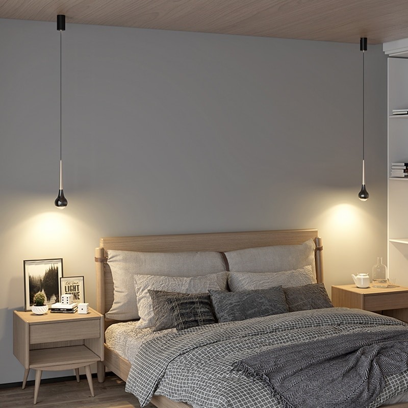 Led Dining Room Chandelier Nordic Dining Table Kitchen Bedroom Bedside Lamp Living Room Hotel Coffee Room Indoor Chandelier